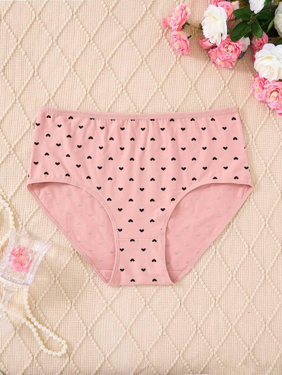 majtki wzór serce 4-pack