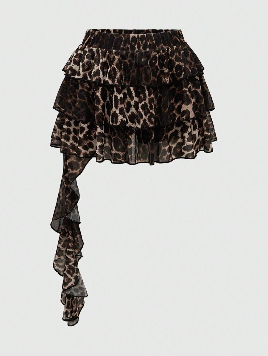SPÓDNICA ANIMAL PRINT FALBANY