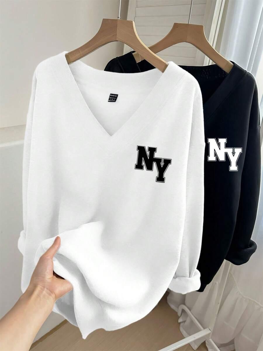 BLUZA V-NECK 2-PACK