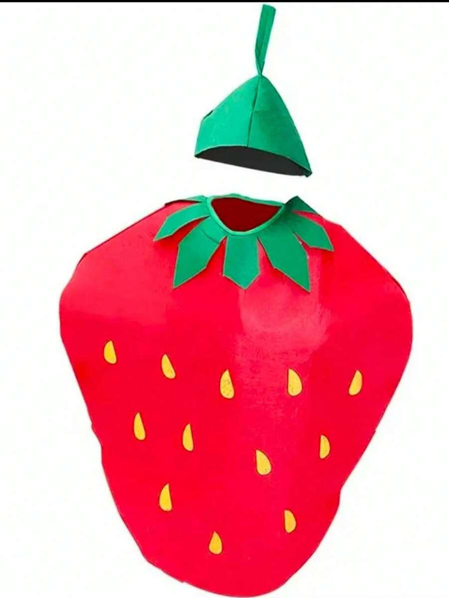 czapka kostium truskawka 