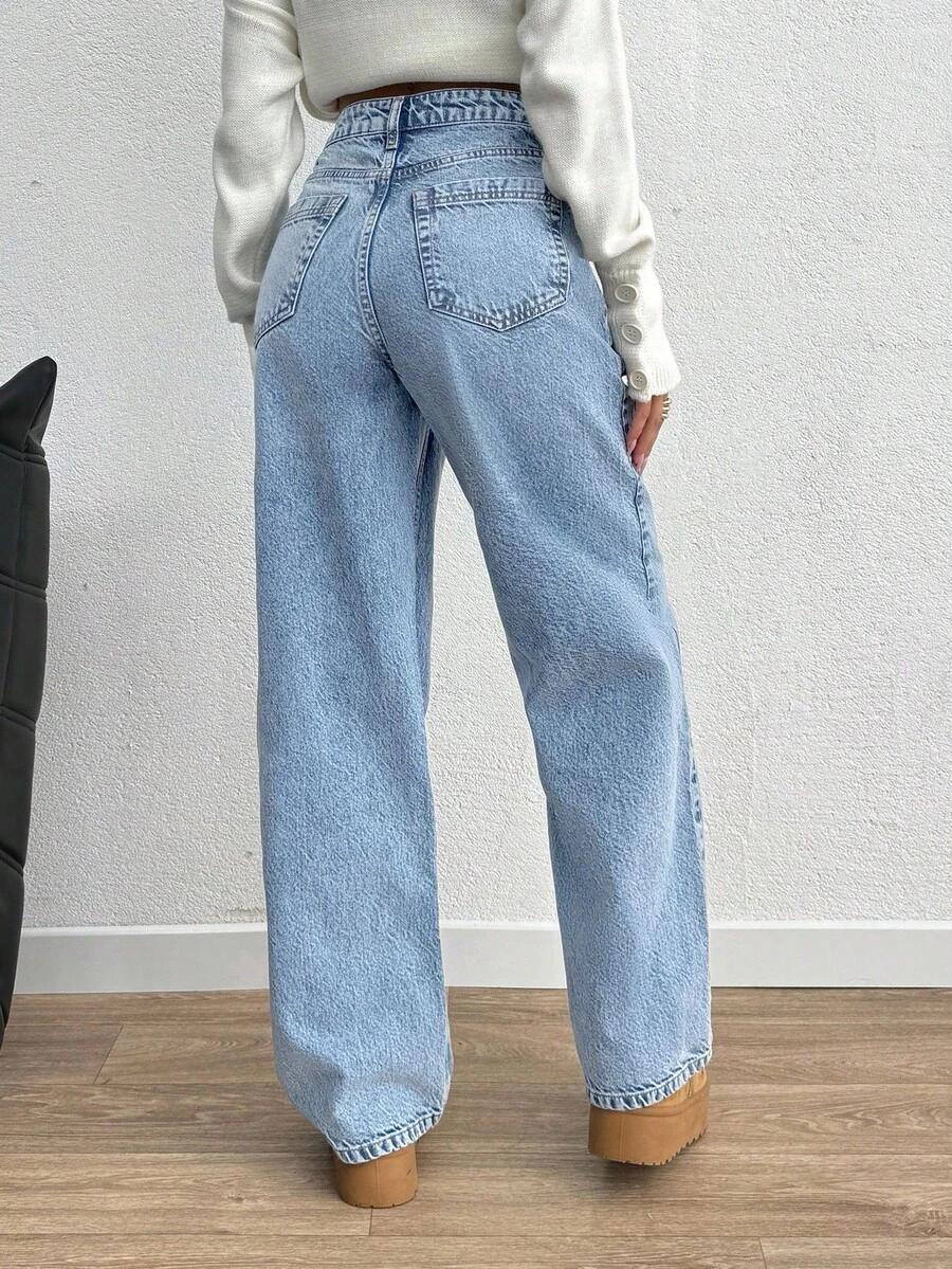 NIEBIESKIE SPODNIE JEANS