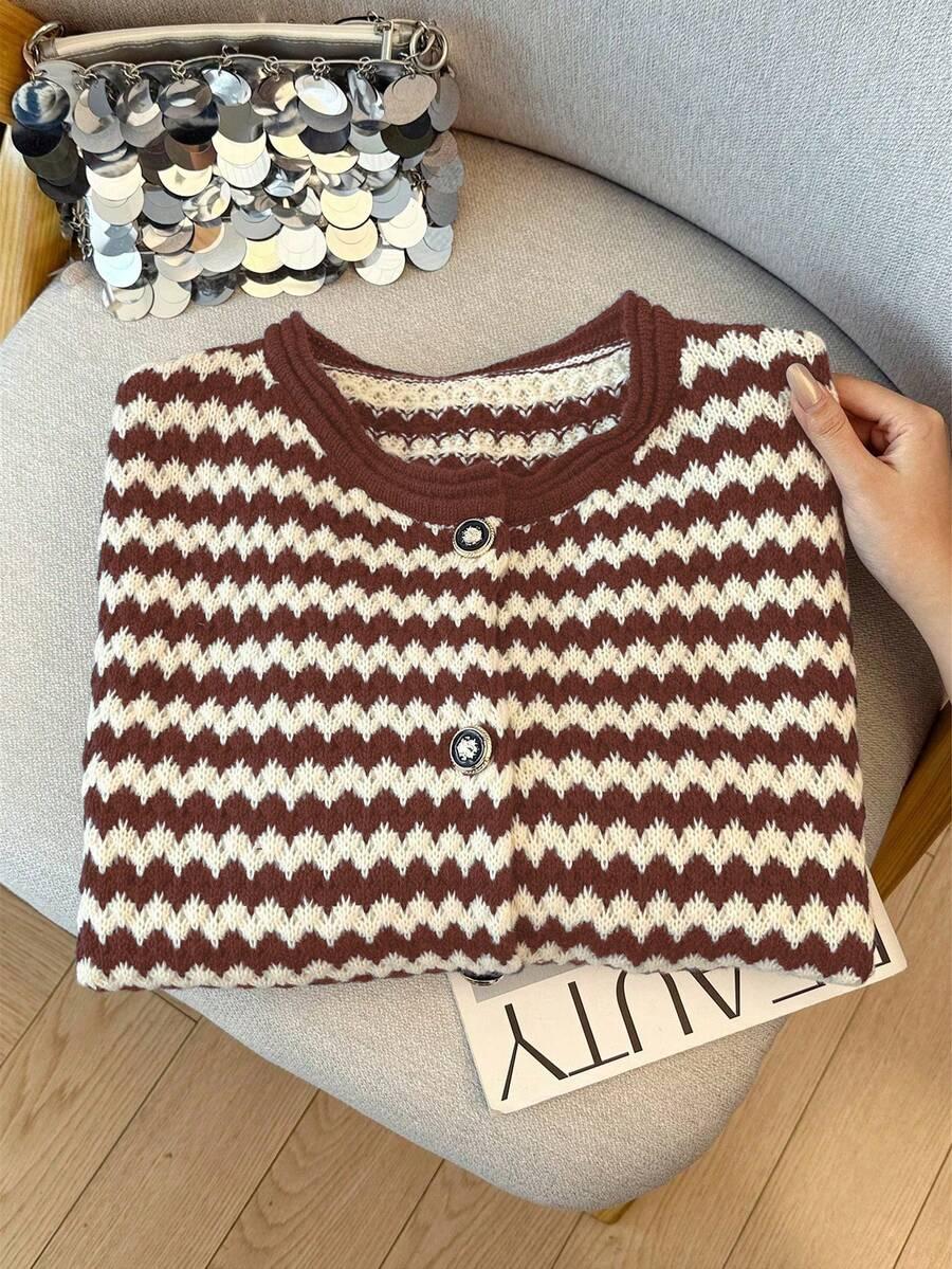 kolorowy sweter print