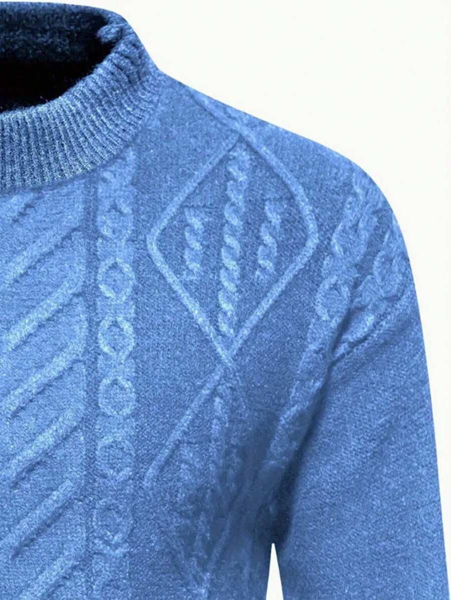 niebieski sweter tekstura