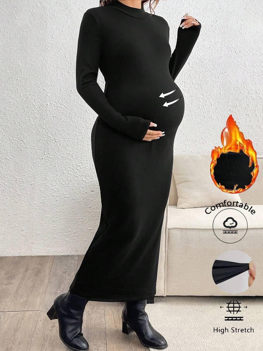 CZARNA MAXI SUKIENKA