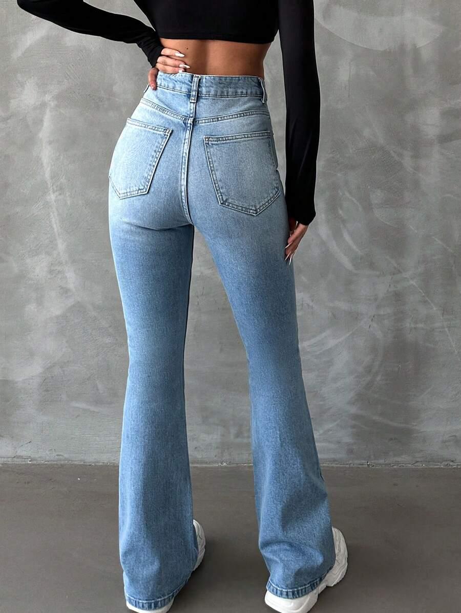SPODNIE JEANS WYSOKI STAN 