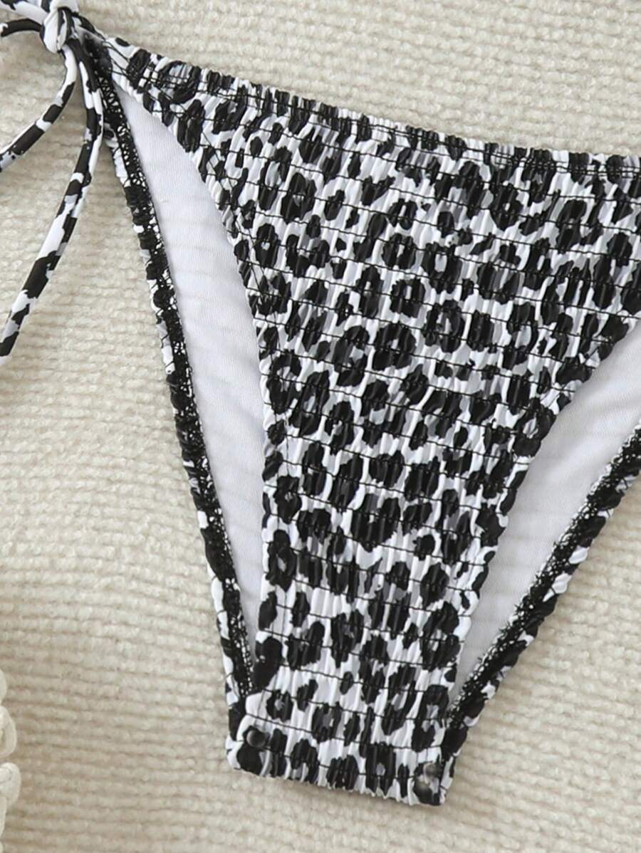 GÓRA OD BIKINI print marszczenia