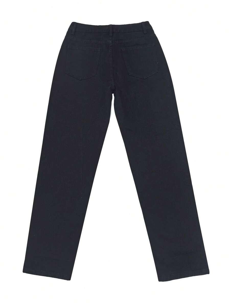 CZARNE SPODNIE JEANS