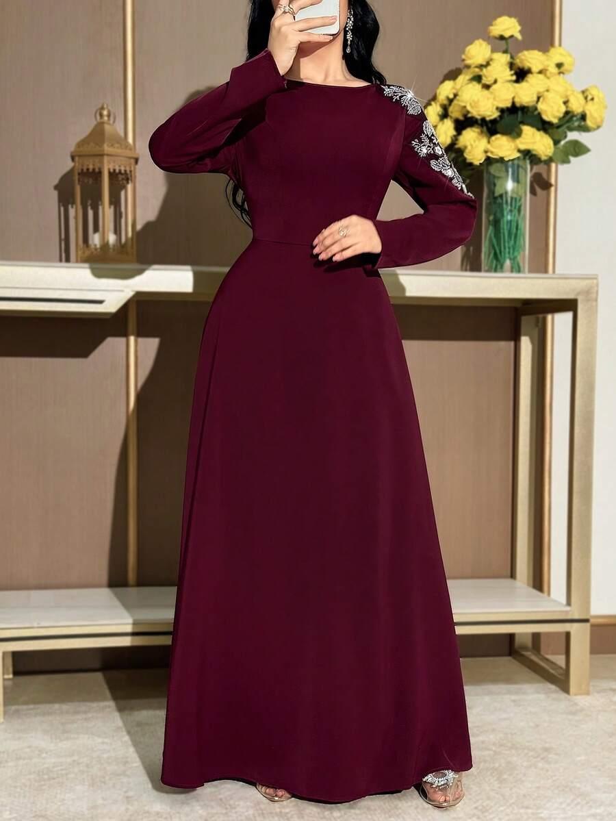 CZERWONA MAXI SUKIENKA