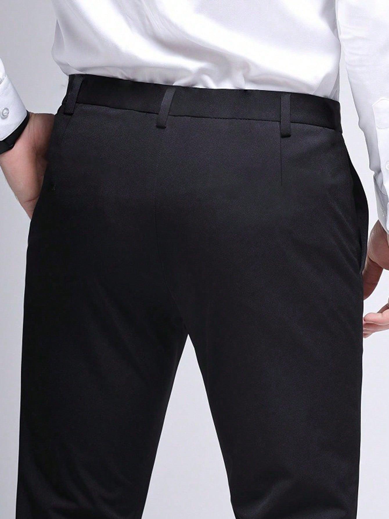 CZARNE ELEGANCKIE SPODNIE