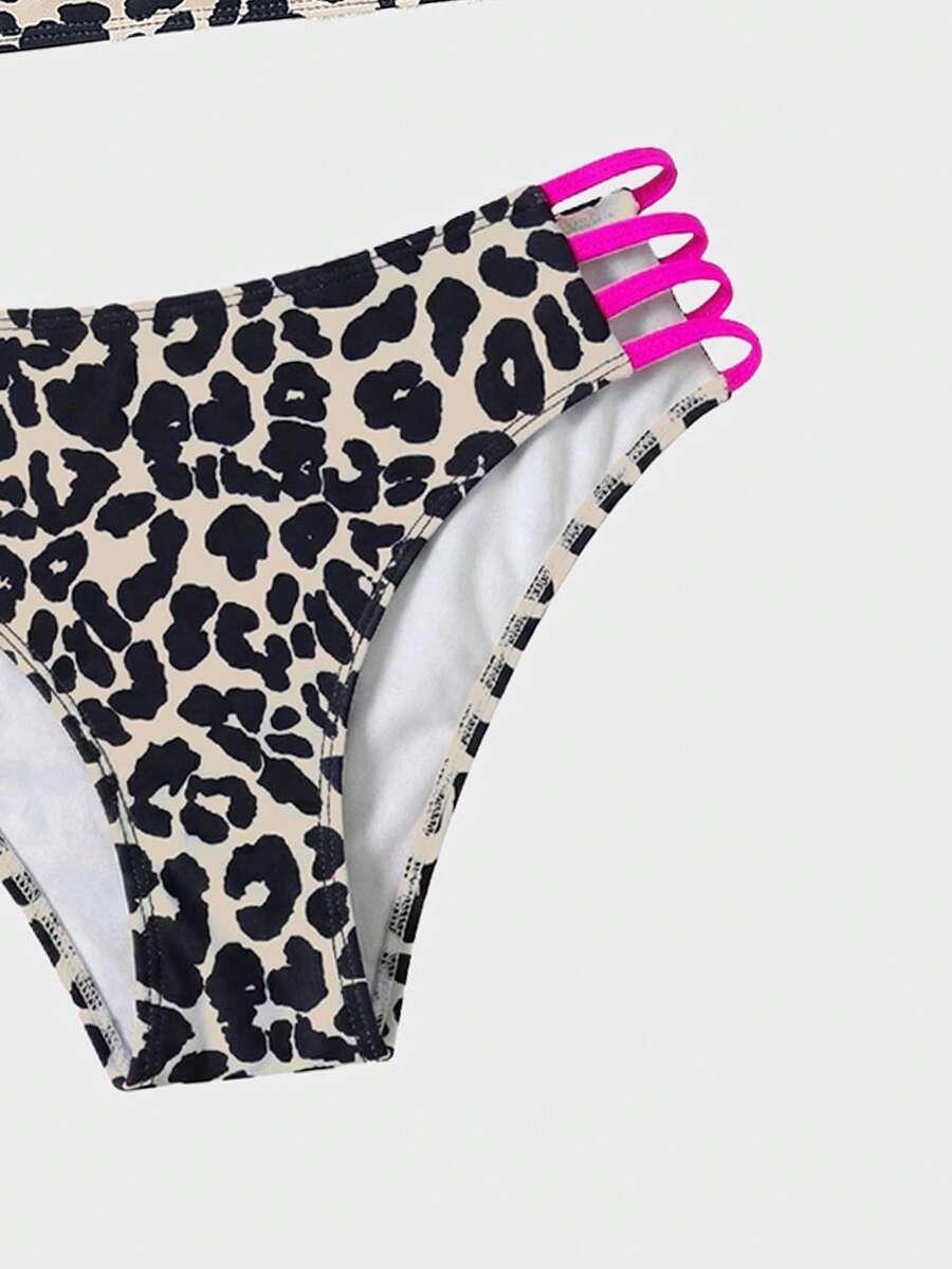 DWUCZĘŚCIOWY STRÓJ KĄPIELOWY ANIMAL PRINT