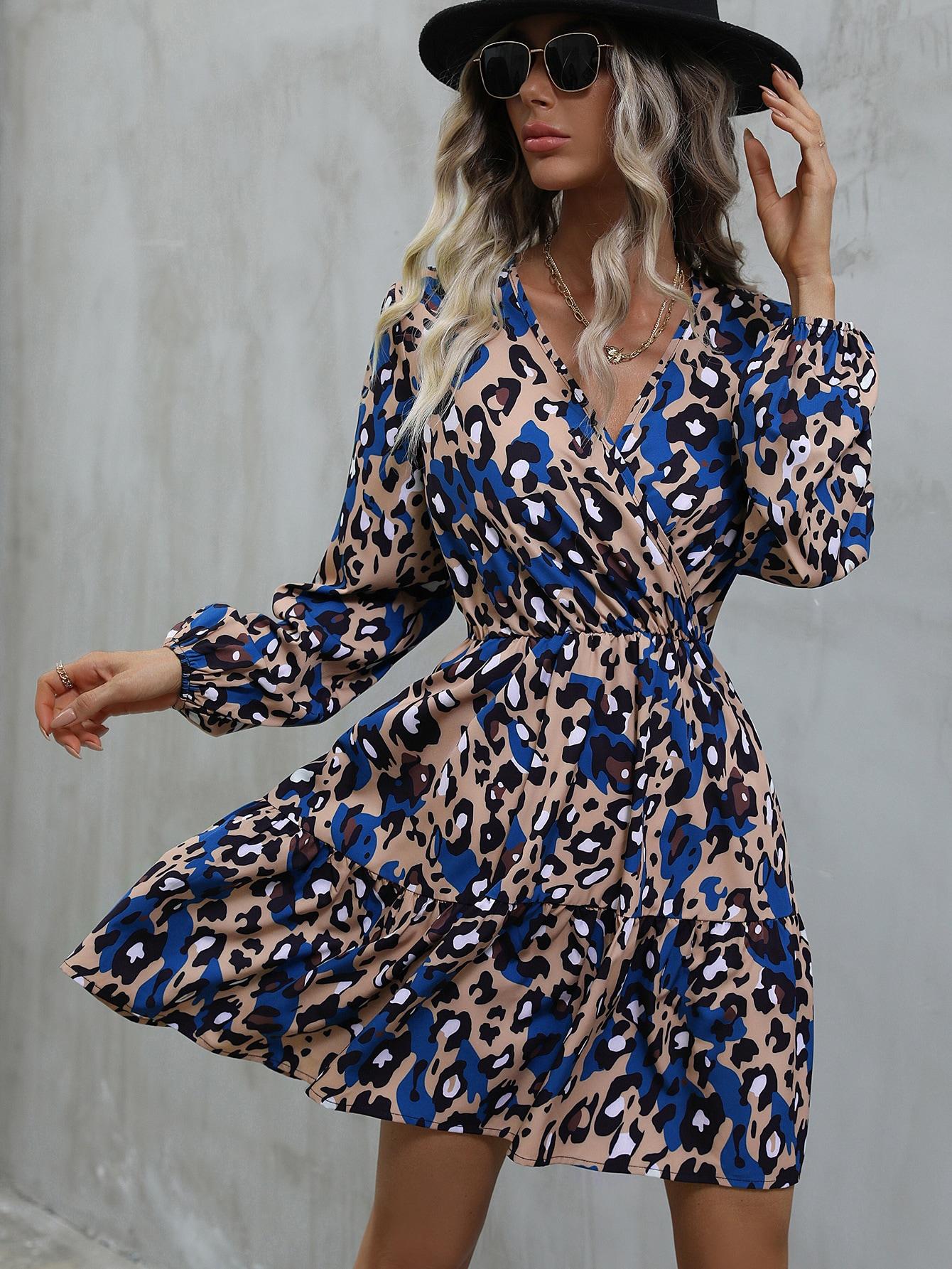 mini sukienka animal print