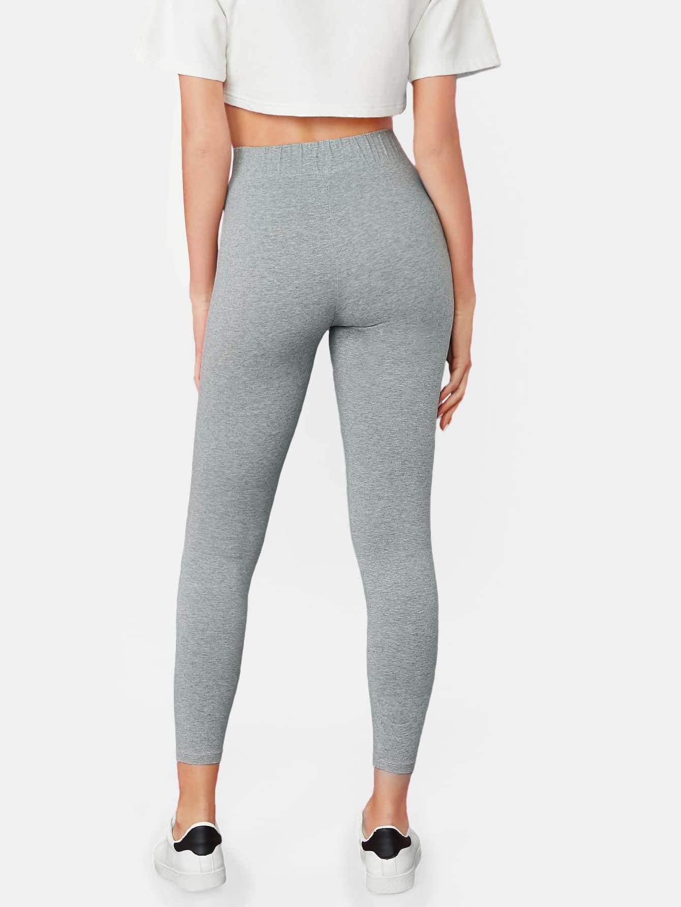 SZARE KLASYCZNE LEGGINSY