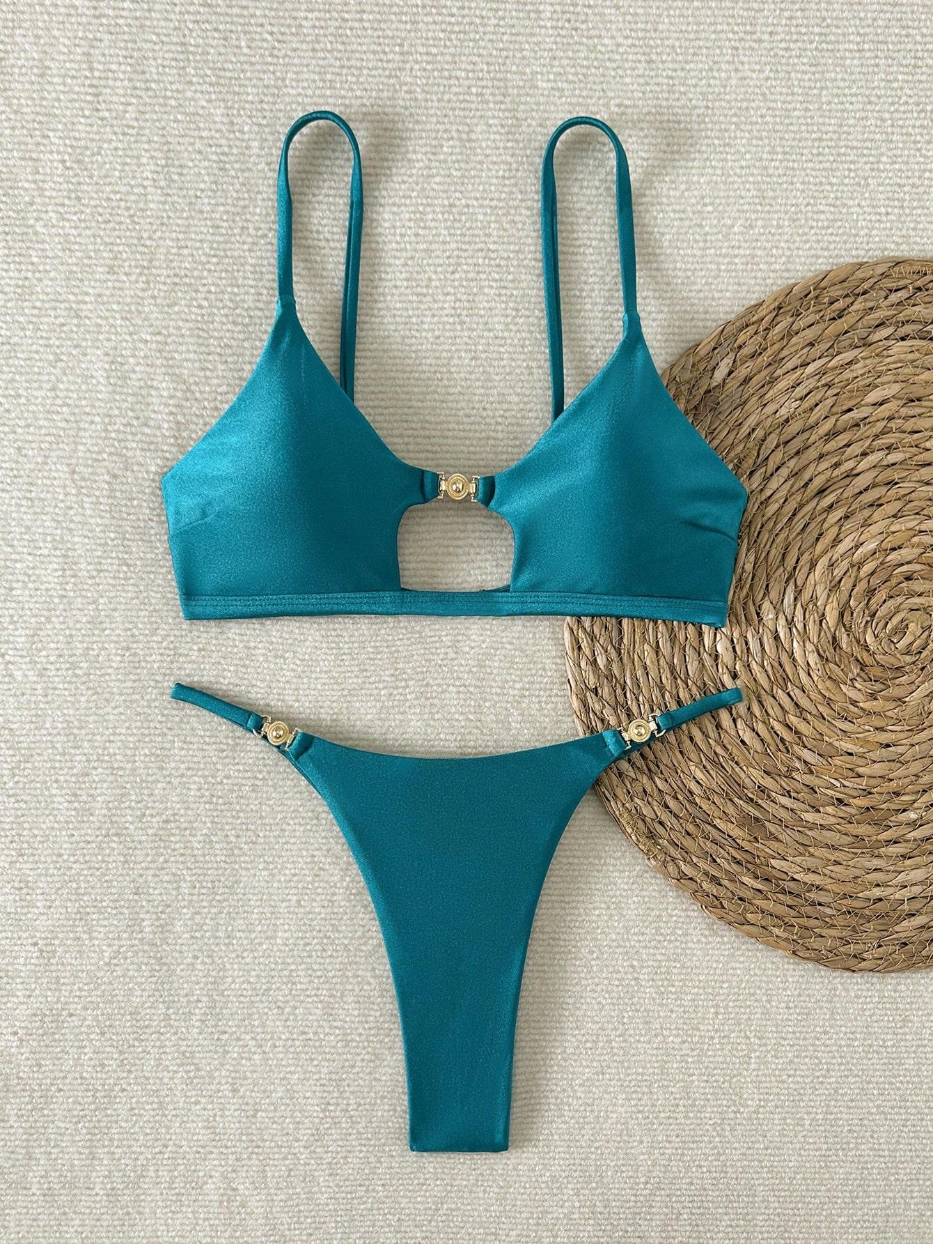 NIEBIESKI  KOMPLET BIKINI