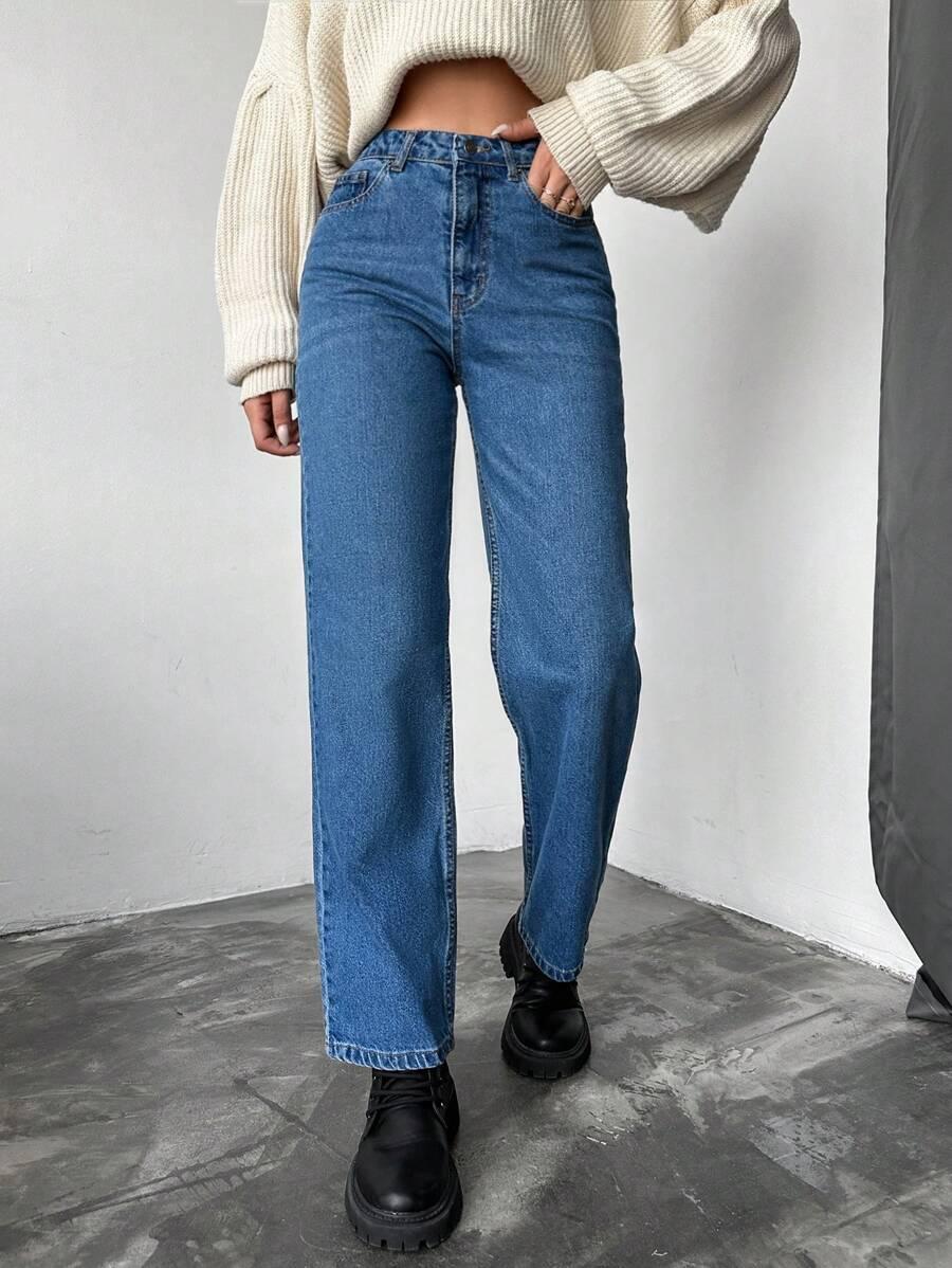 NIEBIESKIE SPODNIE JEANS