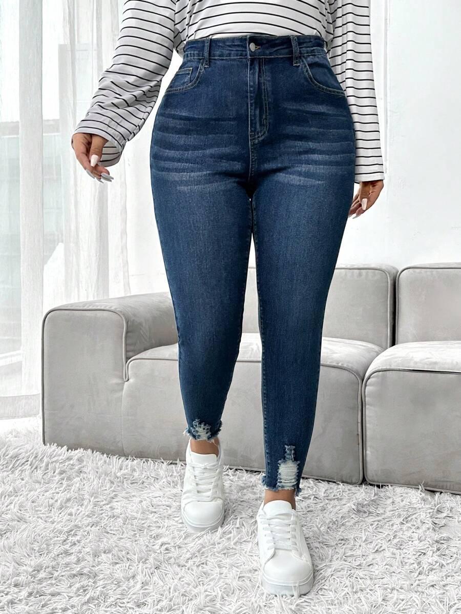 NIEBIESKIE SPODNIE JEANS
