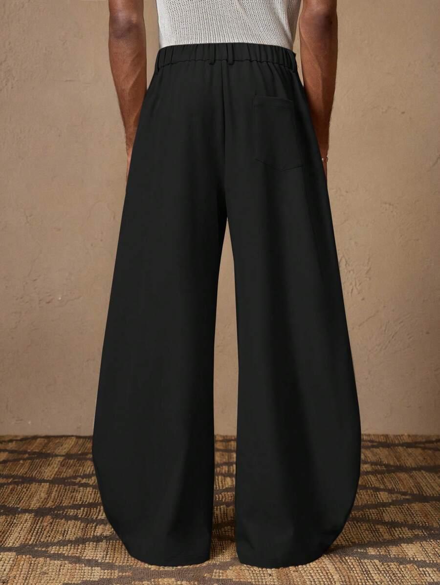 czarne spodnie szeroka nogawka