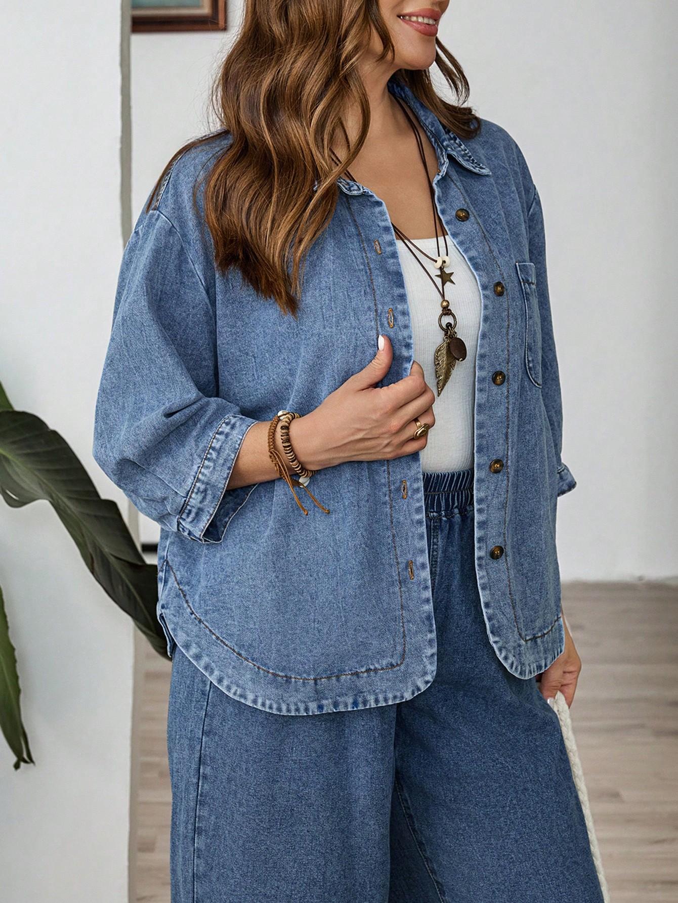 KOSZULA JEANS GUZIKI