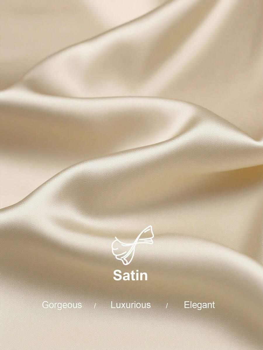 satynowa midi sukienka