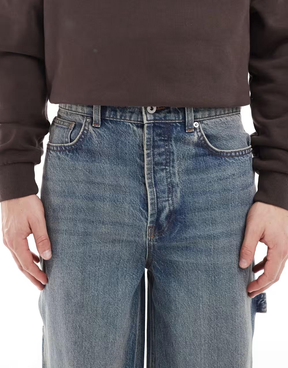 NIEBIESKIE SPODNIE JEANS