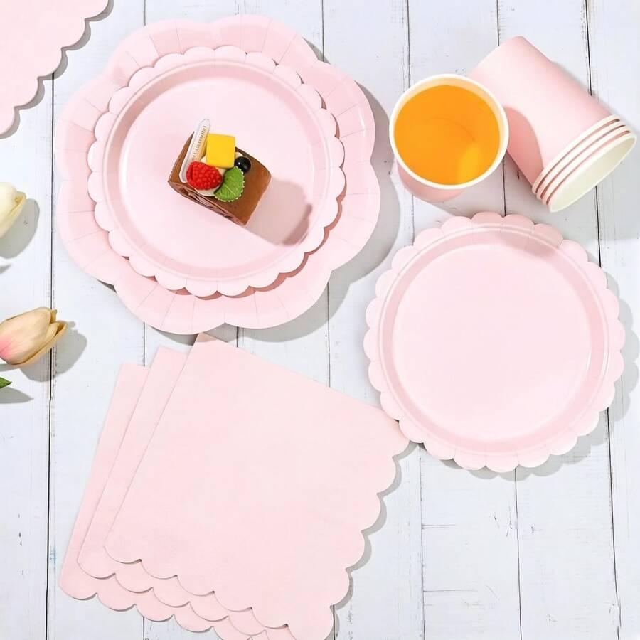 jednorazowe talerze serwetki kubki 80-pack