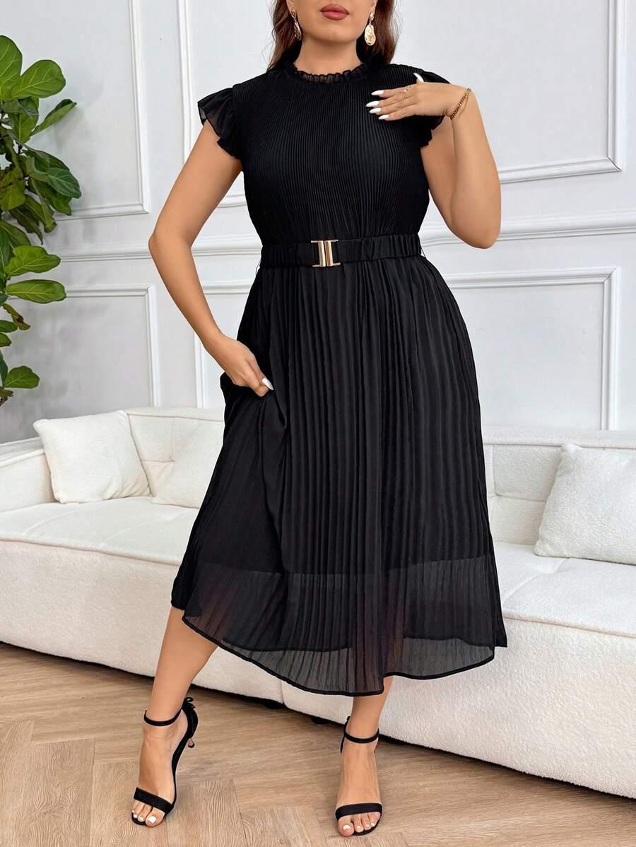CZARNA MAXI SUKIENKA 