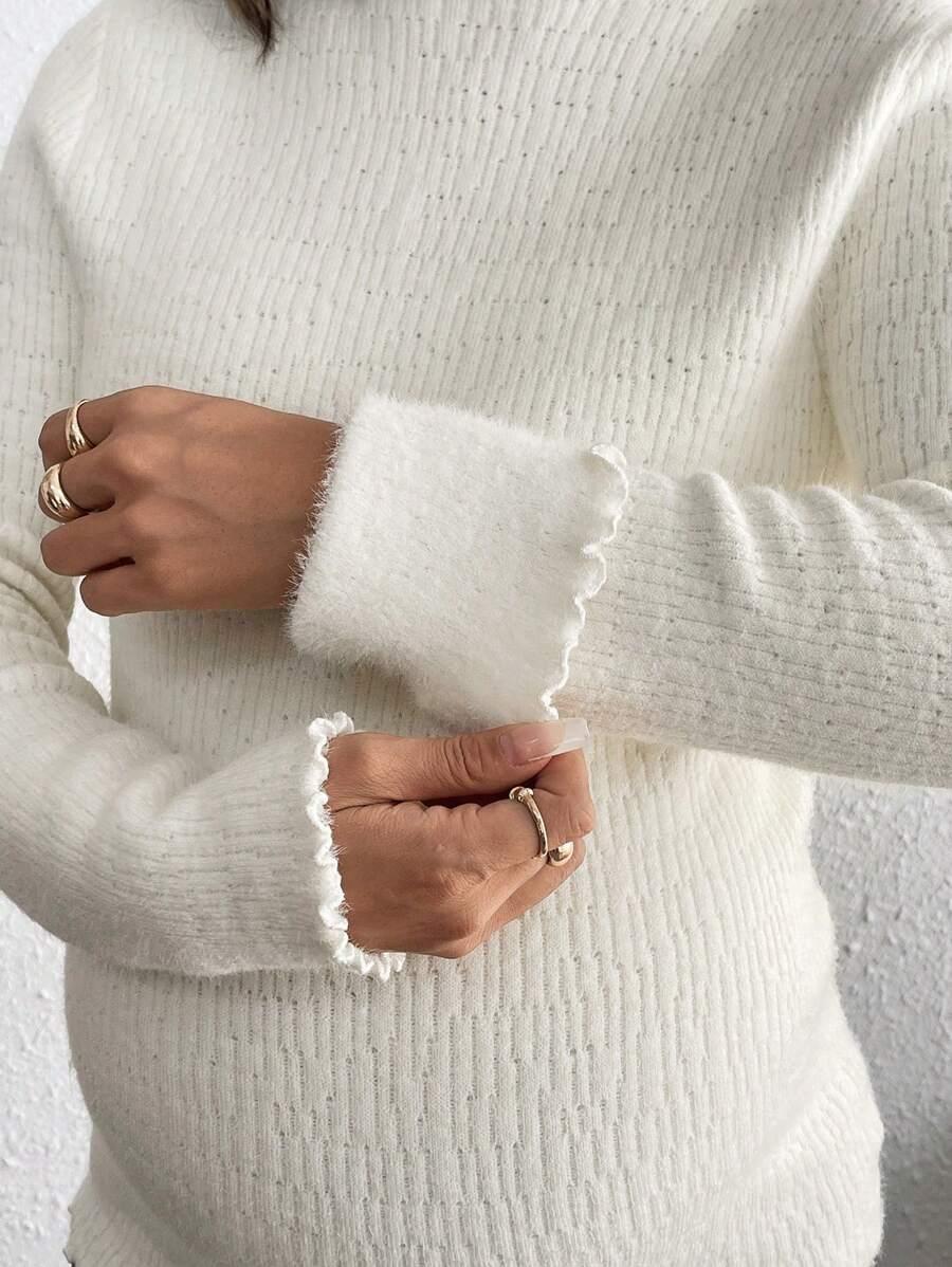 SWETER CIĄŻOWY DŁUGIM RĘKAWEM