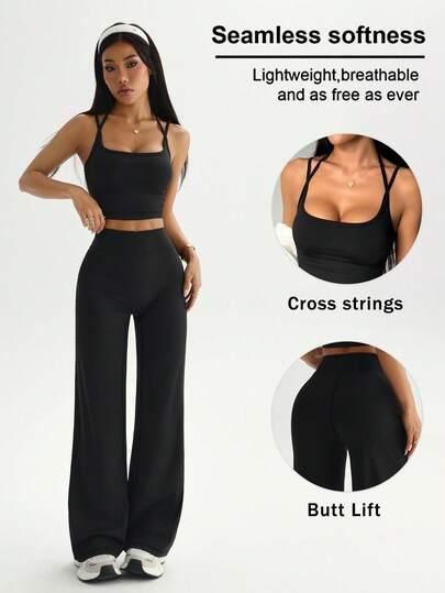 komplet top legginsy