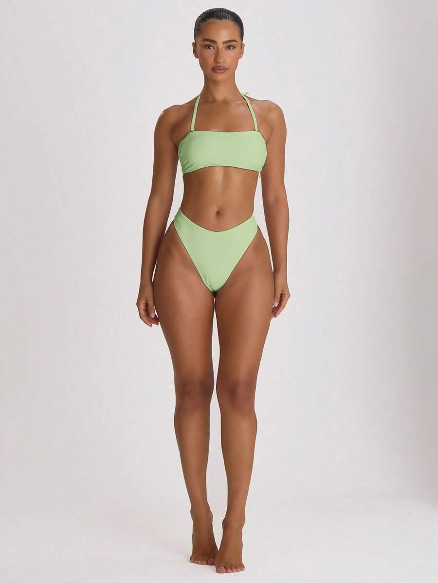 zielony dół od bikini