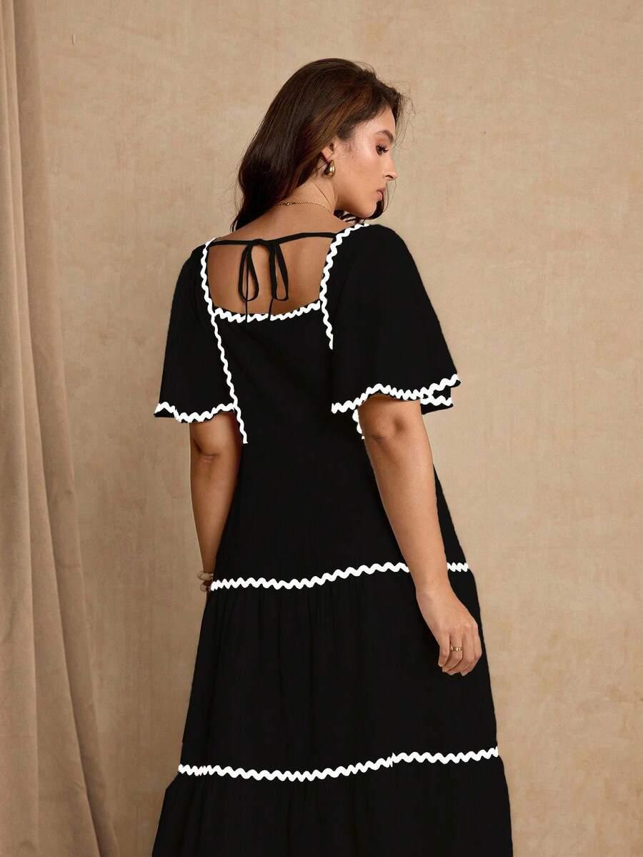 czarna maxi sukienka