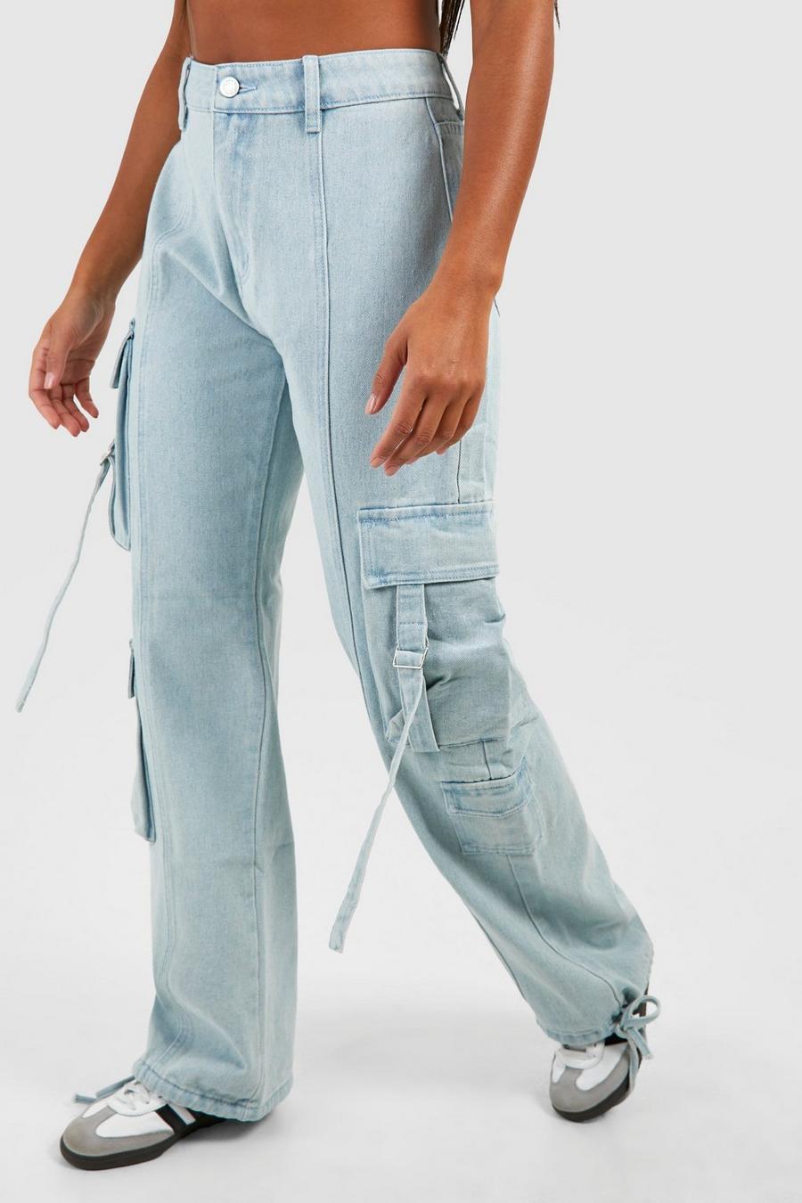 NIEBIESKIE SPODNIE JEANS KIESZENIE