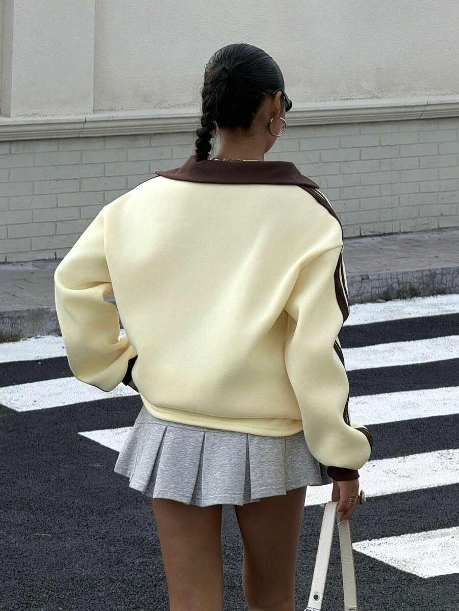 ŻÓŁTA BLUZA DŁUGI RĘKAW 