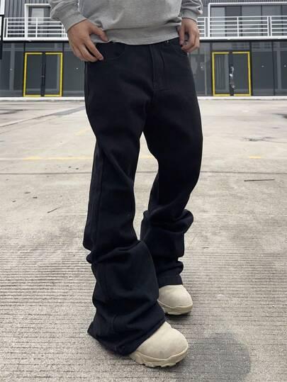 czarne spodnie jeans 