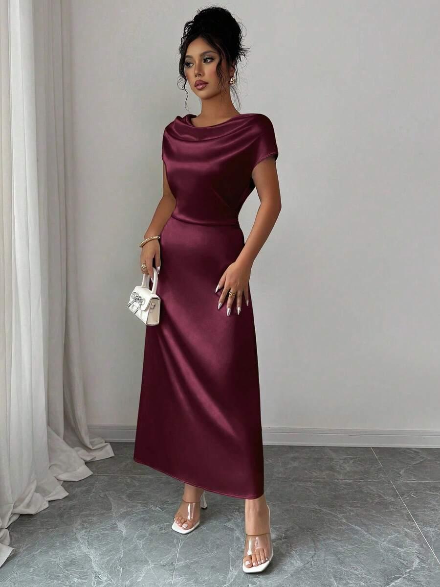  czerwona maxi sukienka 
