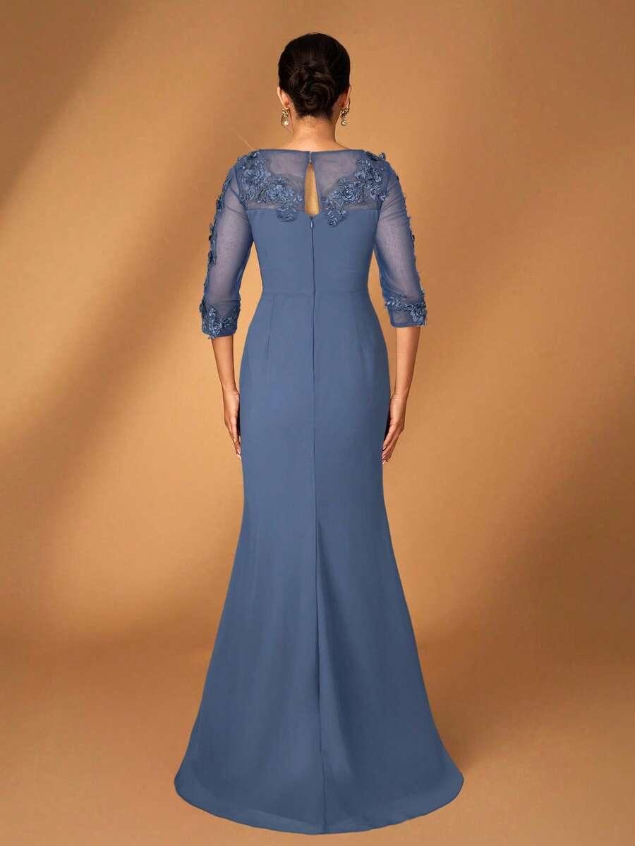 NIEBIESKA SUKIENKA MAXI