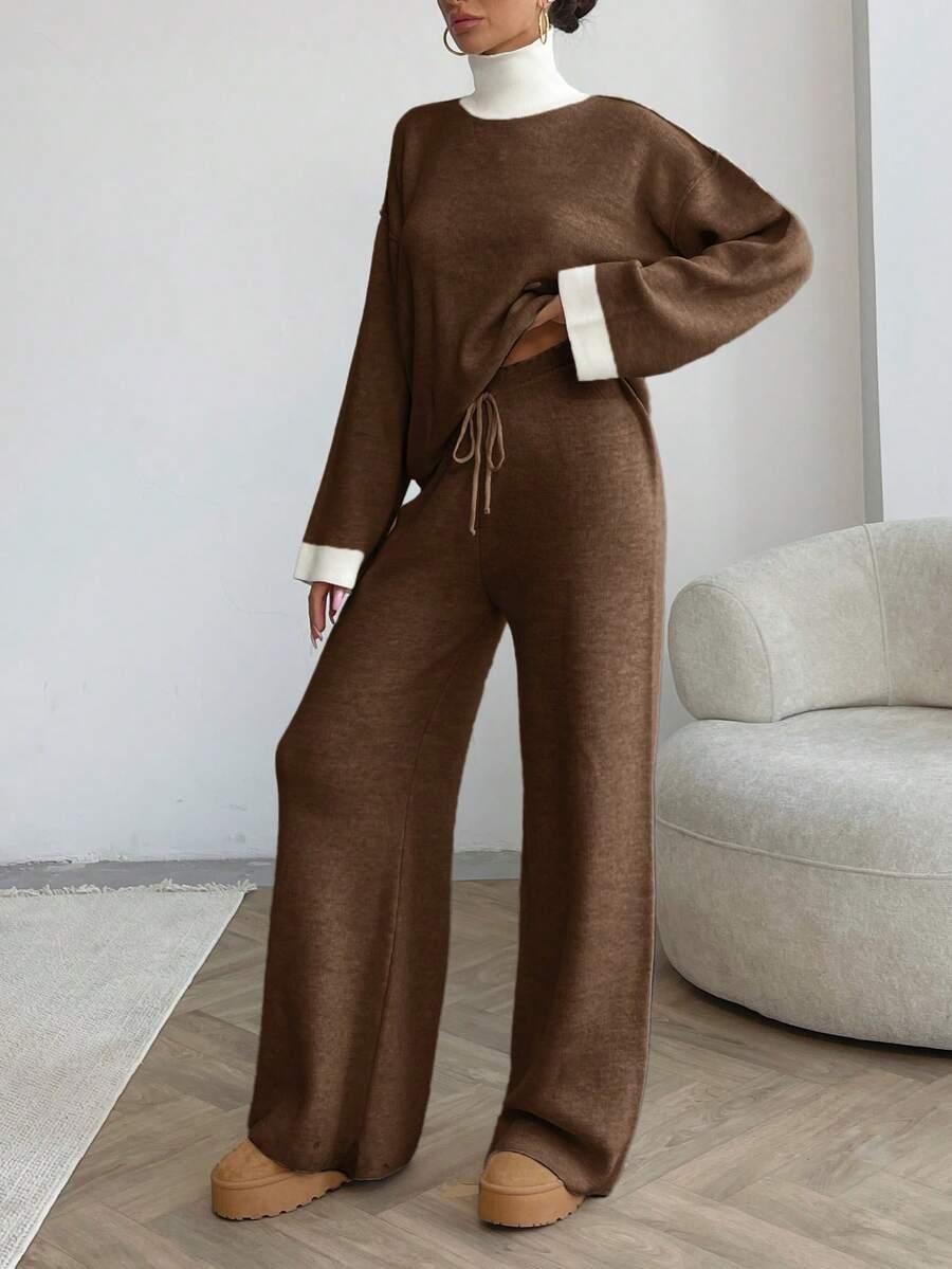 KOMPLET SWETER SPODNIE
