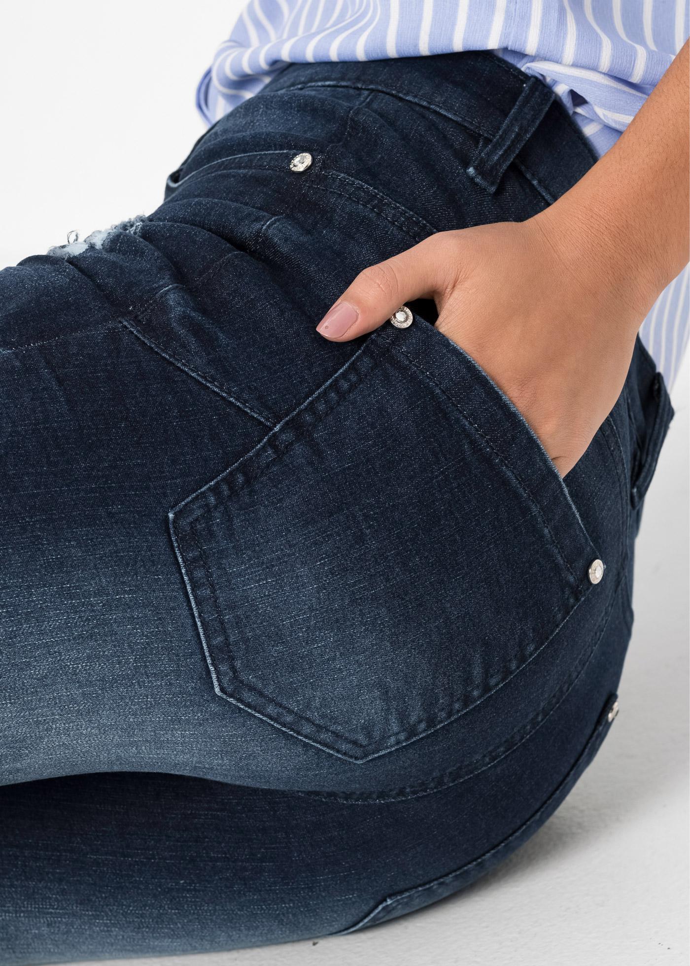 SPODNIE RURKI JEANS KIESZENIE CASUAL