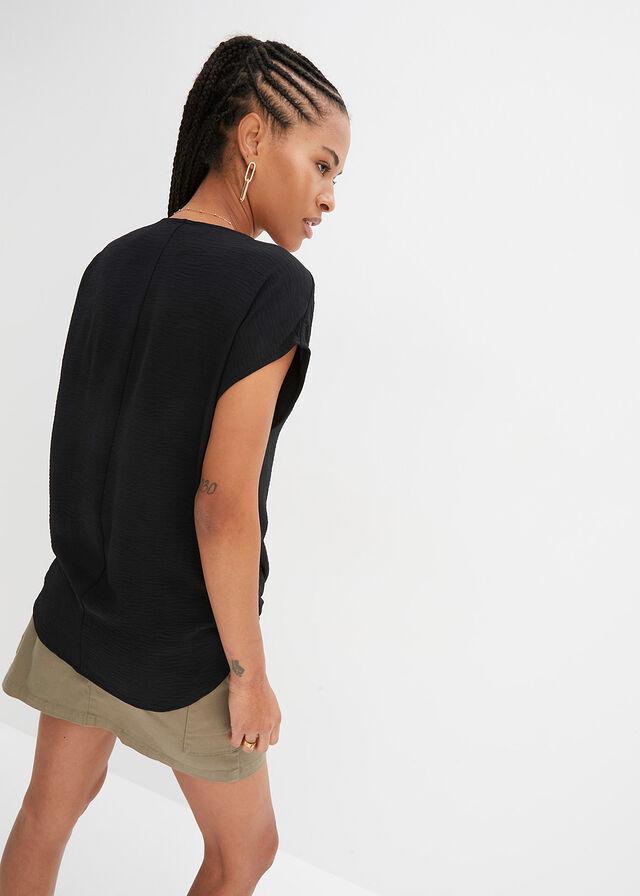 luźna bluzka v-neck