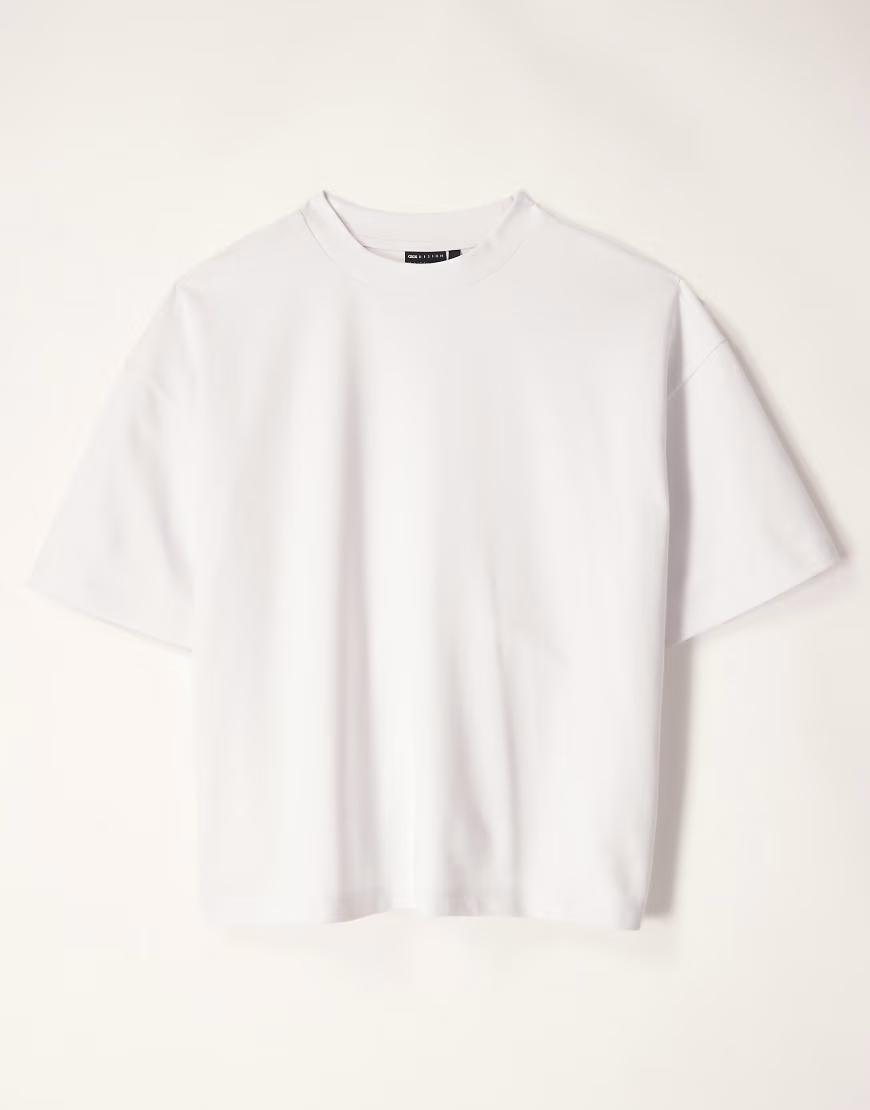 BIAŁY T-SHIRT OVERSIZE