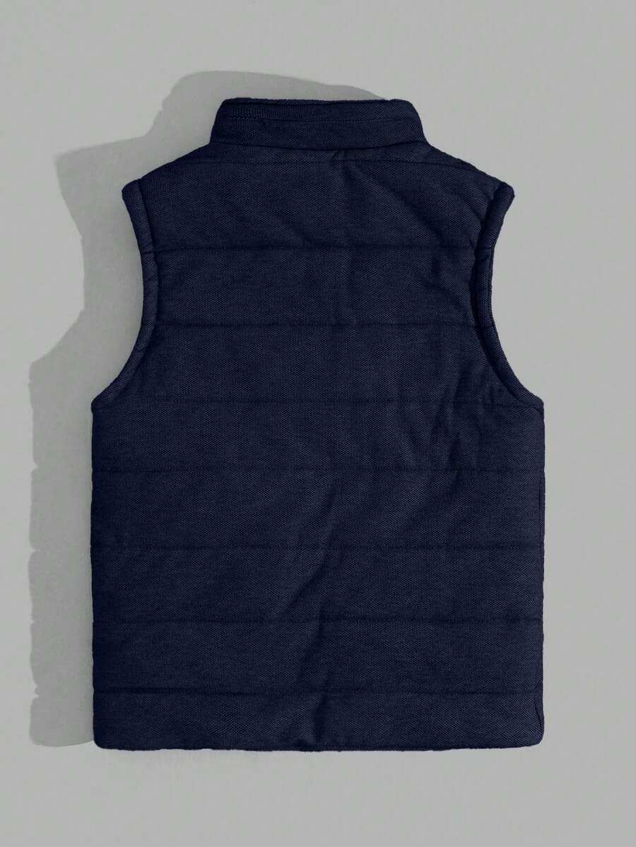 granatowa kamizelka zip