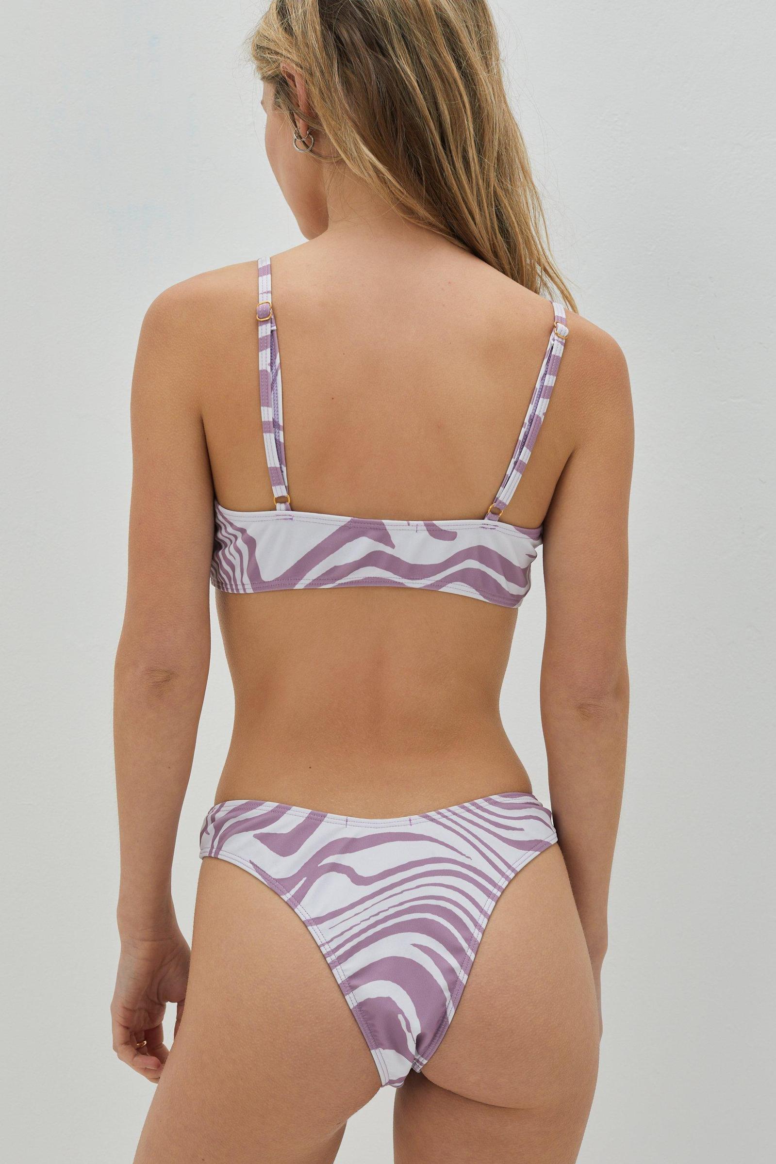 DÓŁ OD BIKINI ZEBRA PRINT