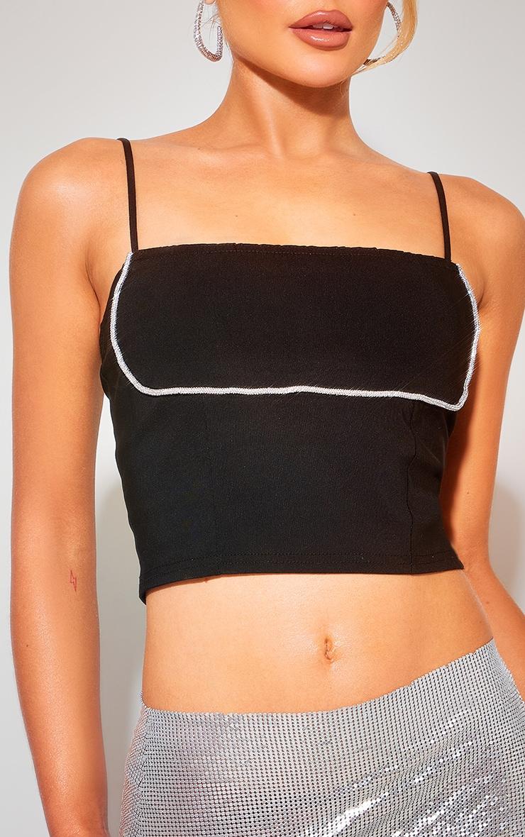 CROP TOP RAMIĄCZKA ZDOBIENIE