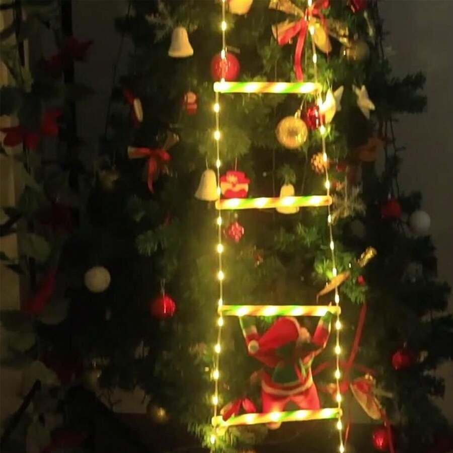 ŚWIĄTECZNY MIKOŁAJ NA DRABINIE
