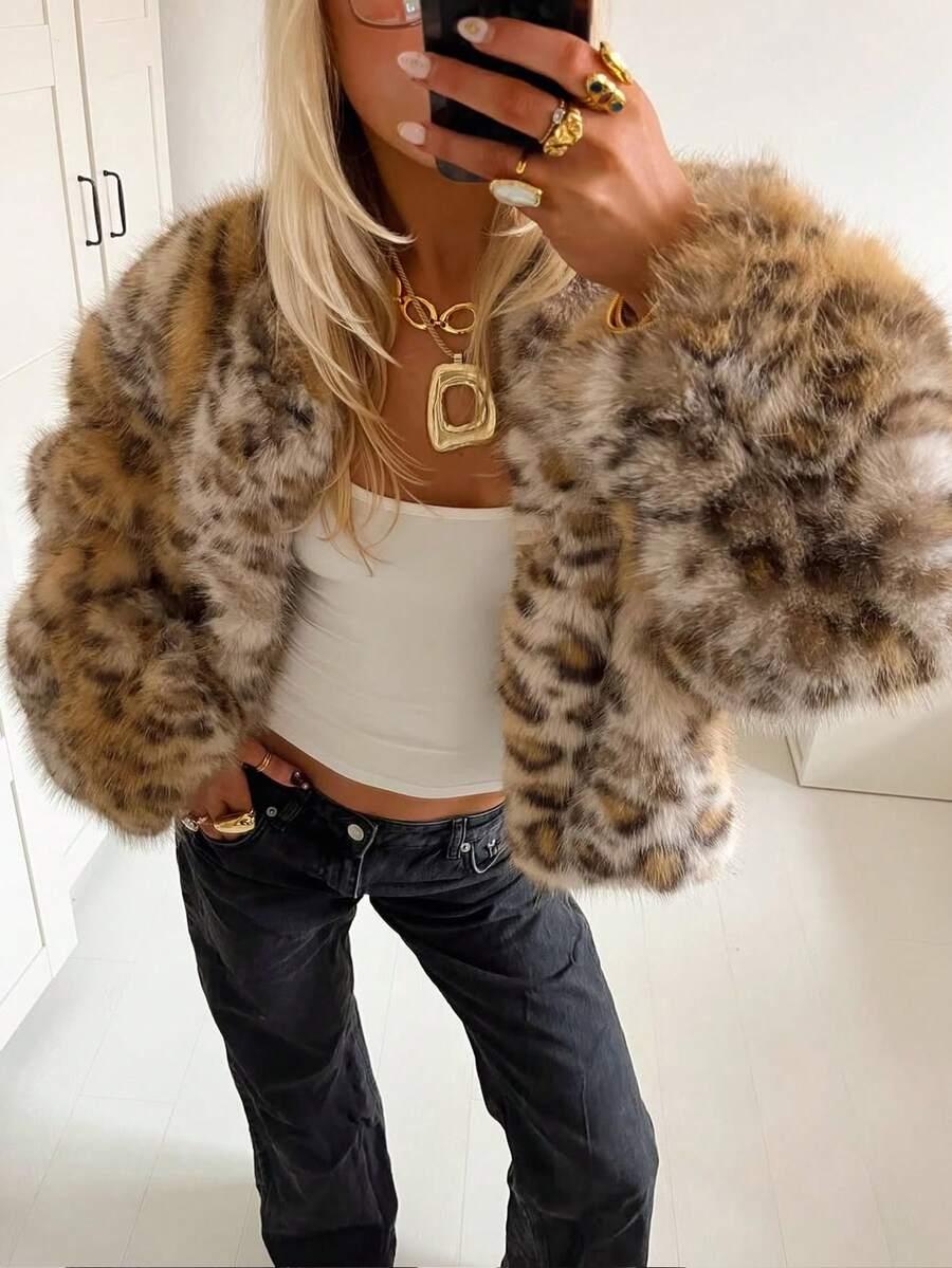 sztuczne futro animal print