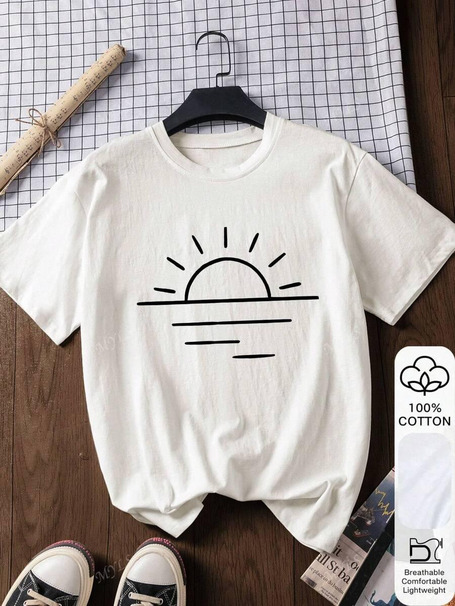 T-SHIRT Z NADRUKIEM
