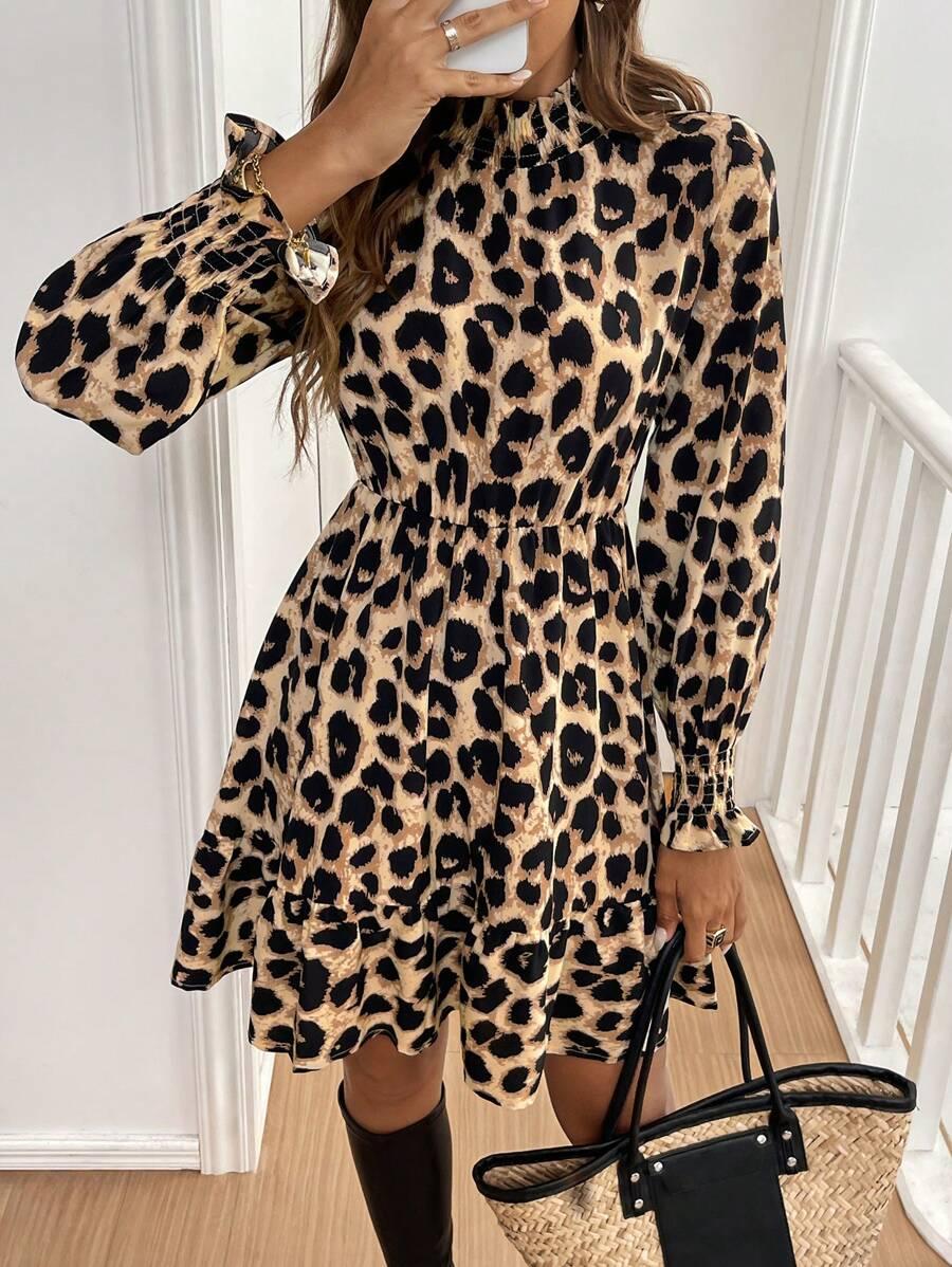 mini sukienka animal print