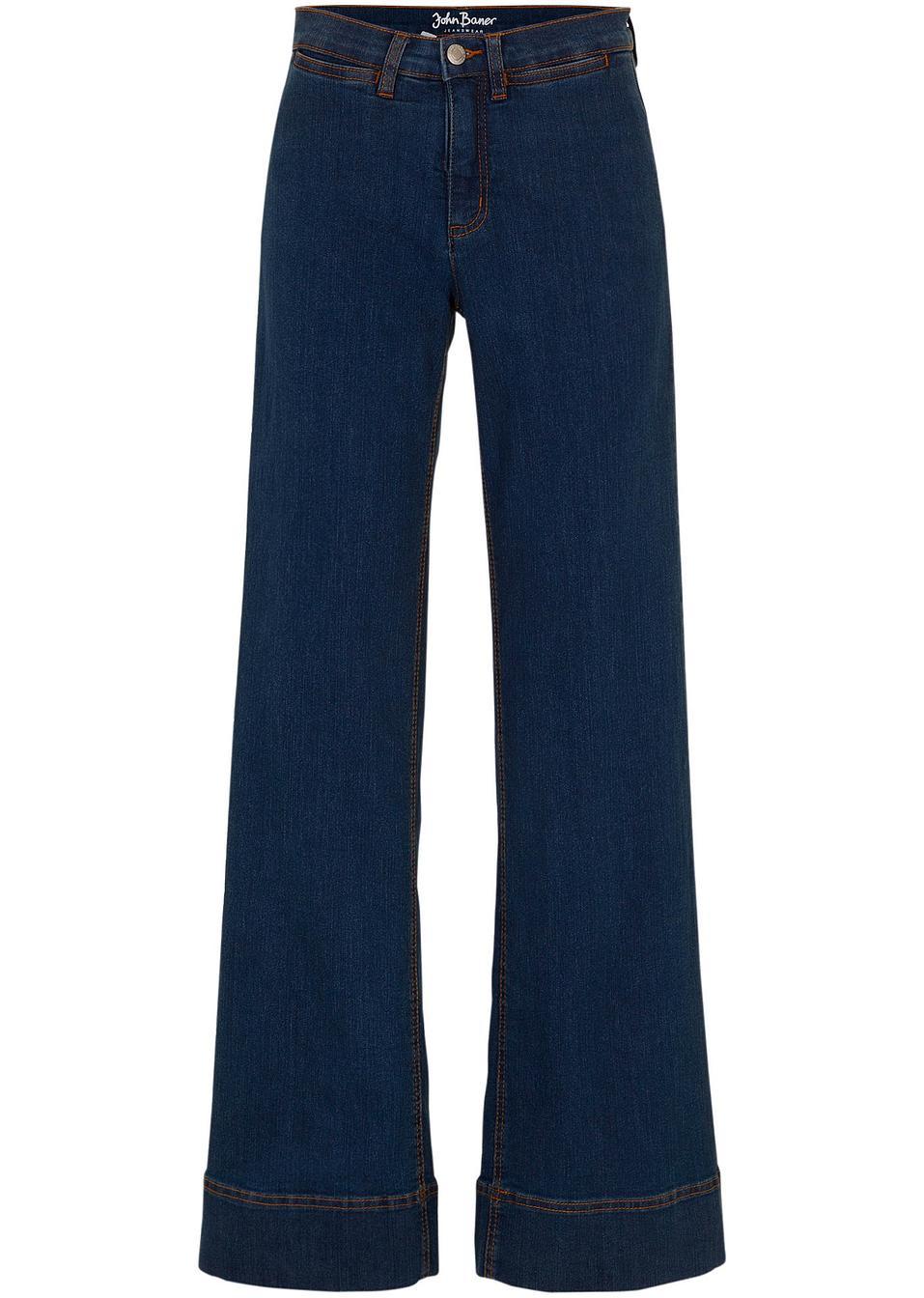 granatowe spodnie jeans 