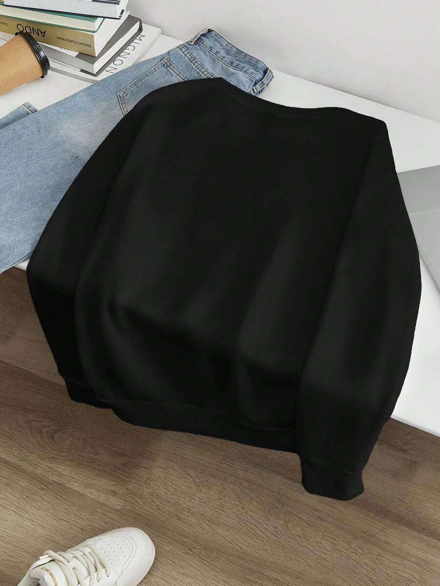 granatowa bluza nadruk