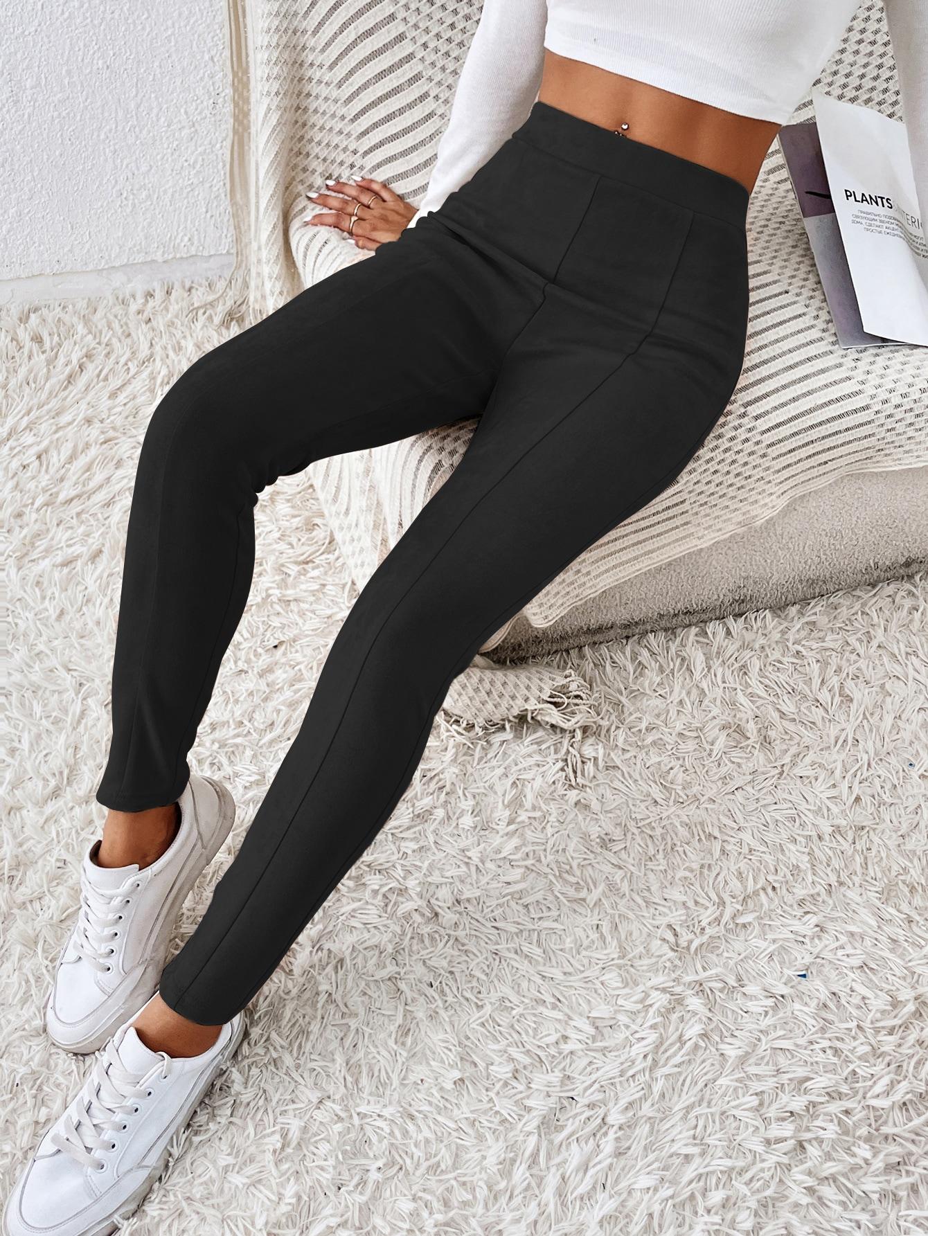 CZARNE LEGGINSY CASUAL