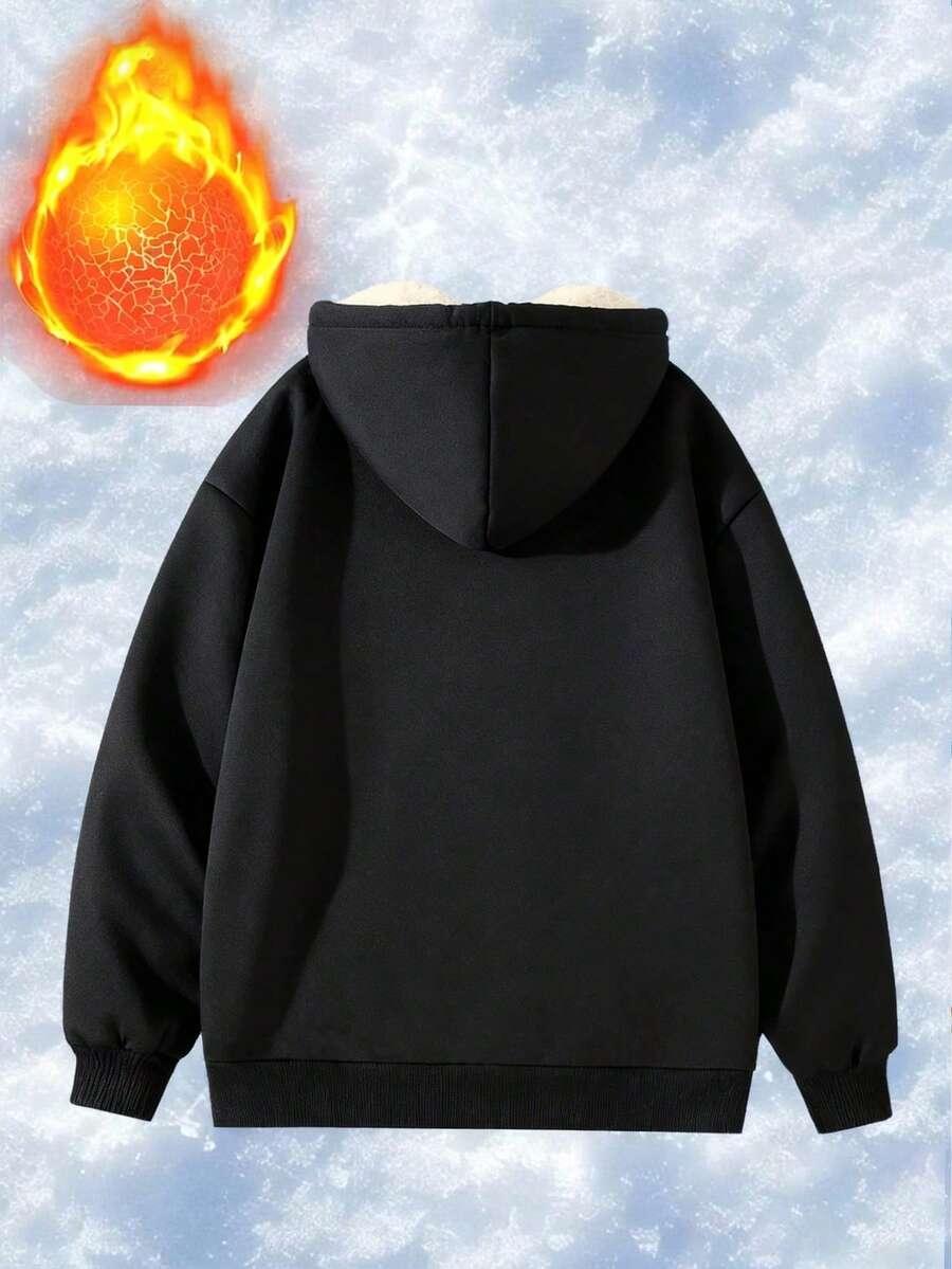 czarna bluza z kapturem  ocieplana