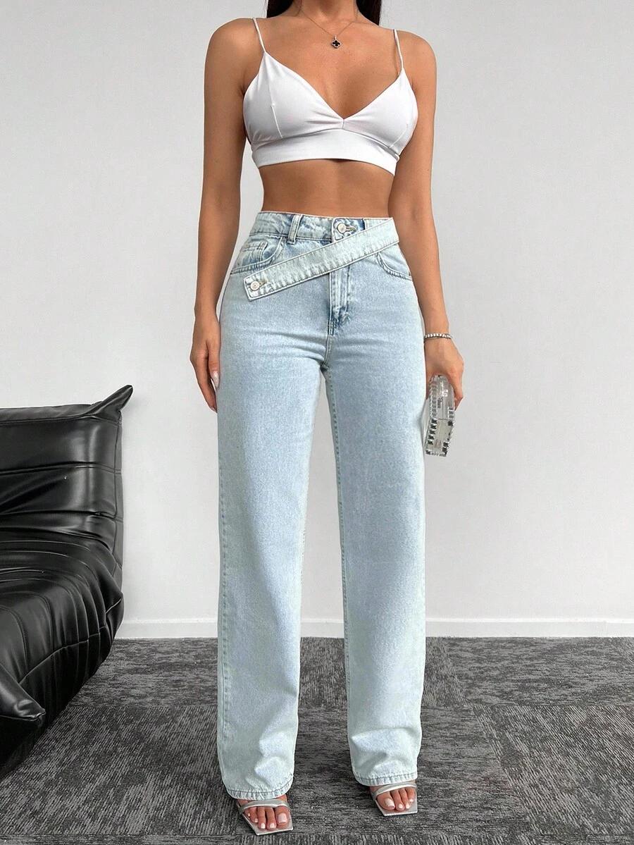 NIEBIESKIE SPODNIE JEANS